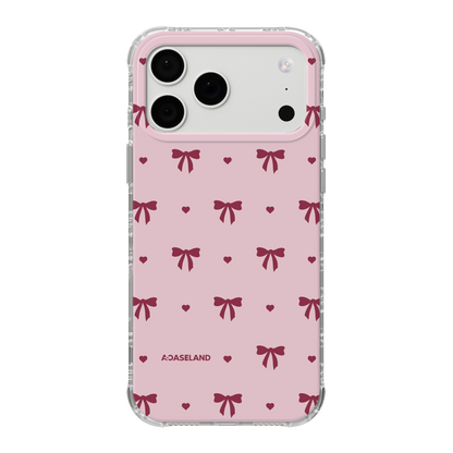 蝴蝶結【Pink Ver.】氣墊防摔手機護殻｜MagSafe 兼容
