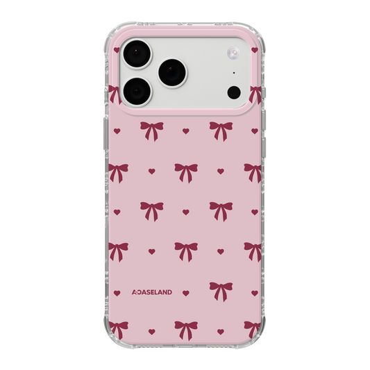 蝴蝶結【Pink Ver.】氣墊防摔手機護殻｜MagSafe 兼容