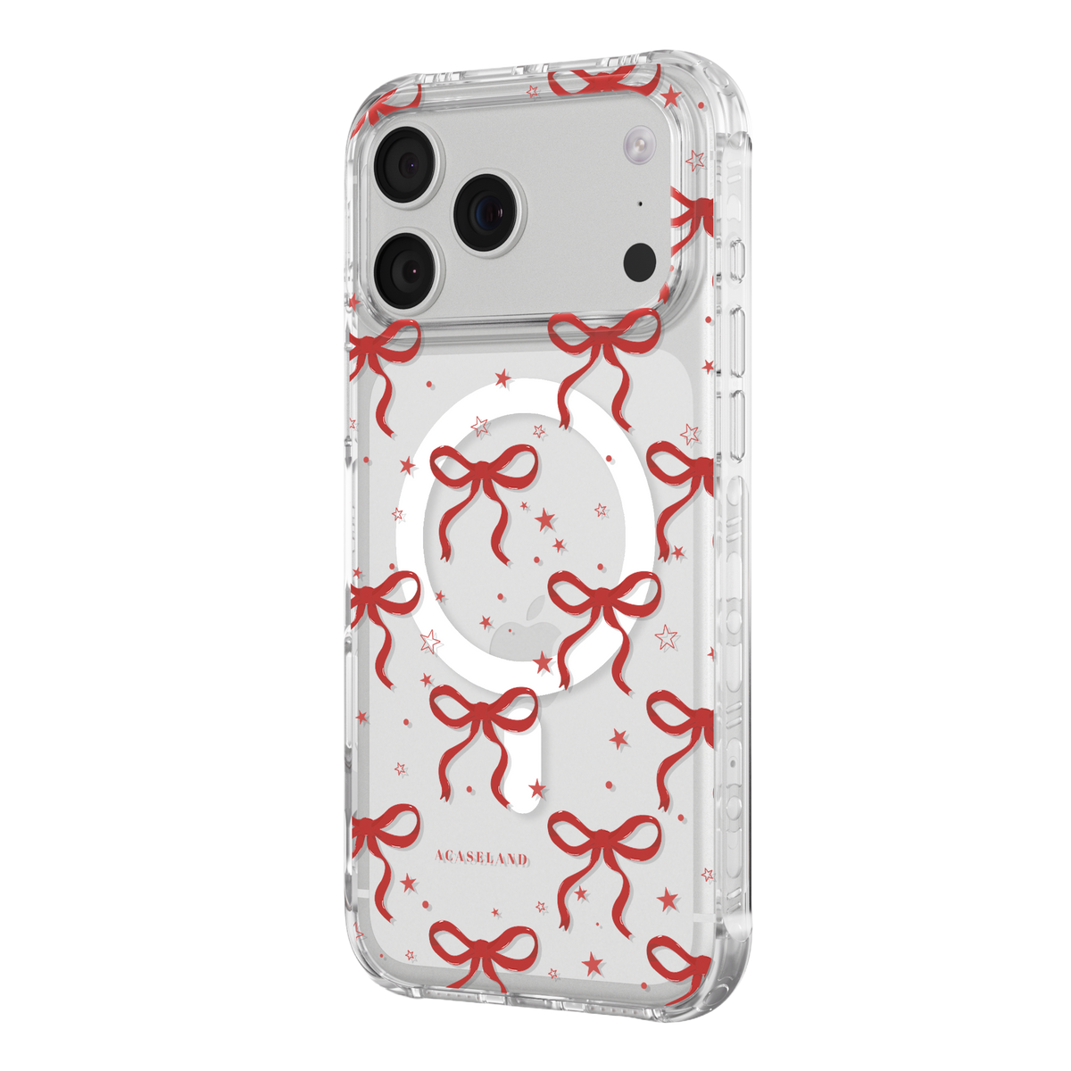 蝴蝶結 Red Ver. 氣墊防摔手機護殻｜MagSafe 兼容