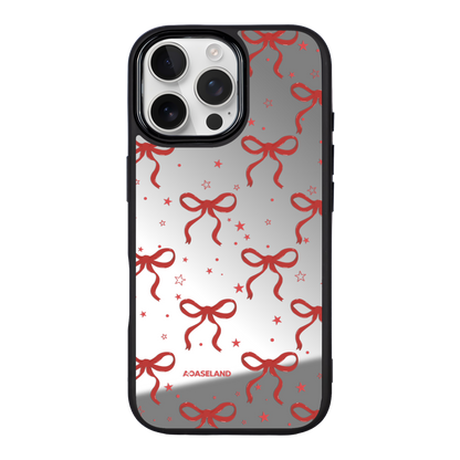 蝴蝶結 Red Ver. 黑邊鏡面手機殼2.0｜MagSafe 兼容