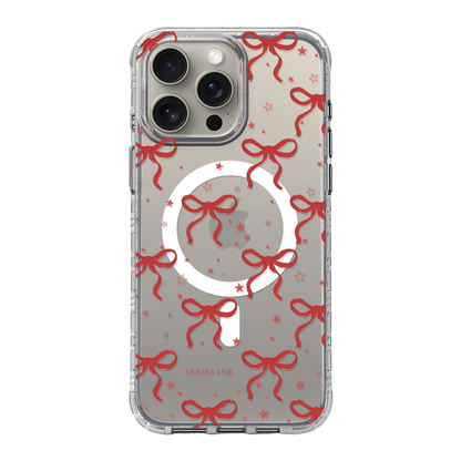 蝴蝶結 Red Ver. 氣墊防摔手機護殻｜MagSafe 兼容
