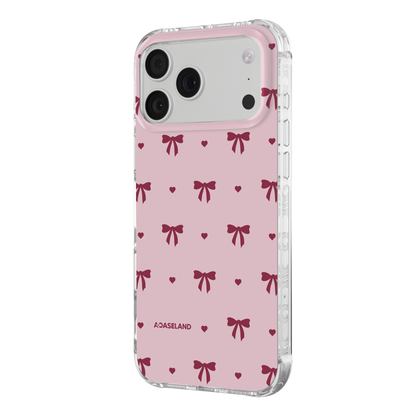 蝴蝶結【Pink Ver.】氣墊防摔手機護殻｜MagSafe 兼容