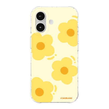 Hello Flower【Yellow】氣墊防摔手機護殻｜MagSafe 兼容｜客製化文字