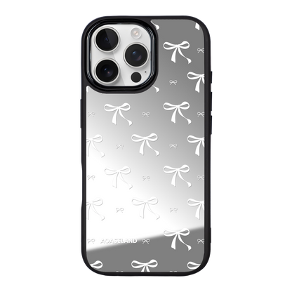 蝴蝶結 White Ver. 黑邊鏡面手機殼2.0｜MagSafe 兼容