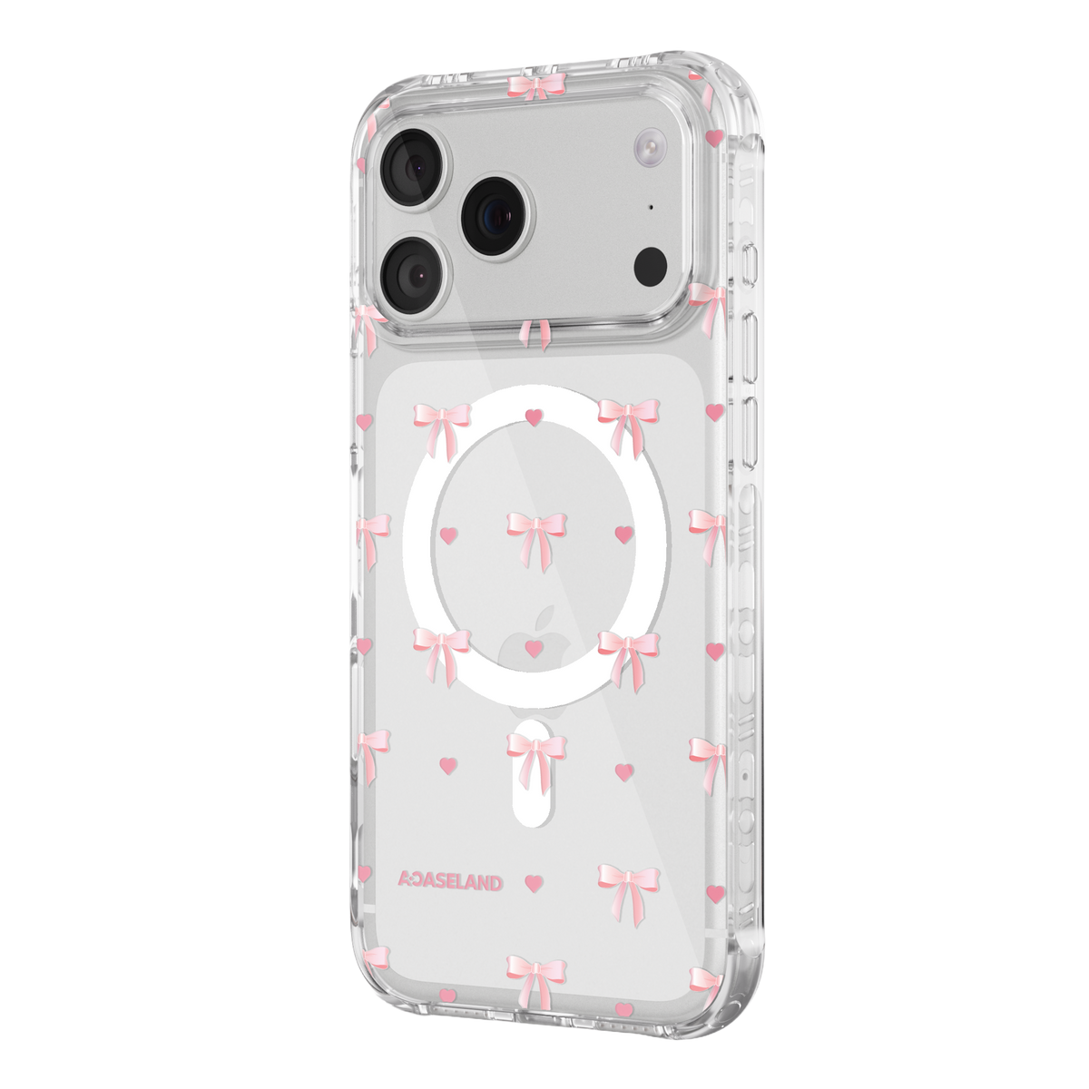 Pink Bowtie 氣墊防摔手機護殼｜MagSafe 兼容
