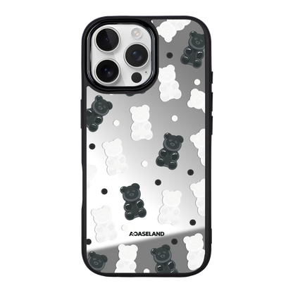 Dotty Mono Gummy Bear 黑邊鏡面手機殼2.0｜MagSafe 兼容