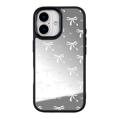 蝴蝶結 White Ver. 黑邊鏡面手機殼2.0｜MagSafe 兼容