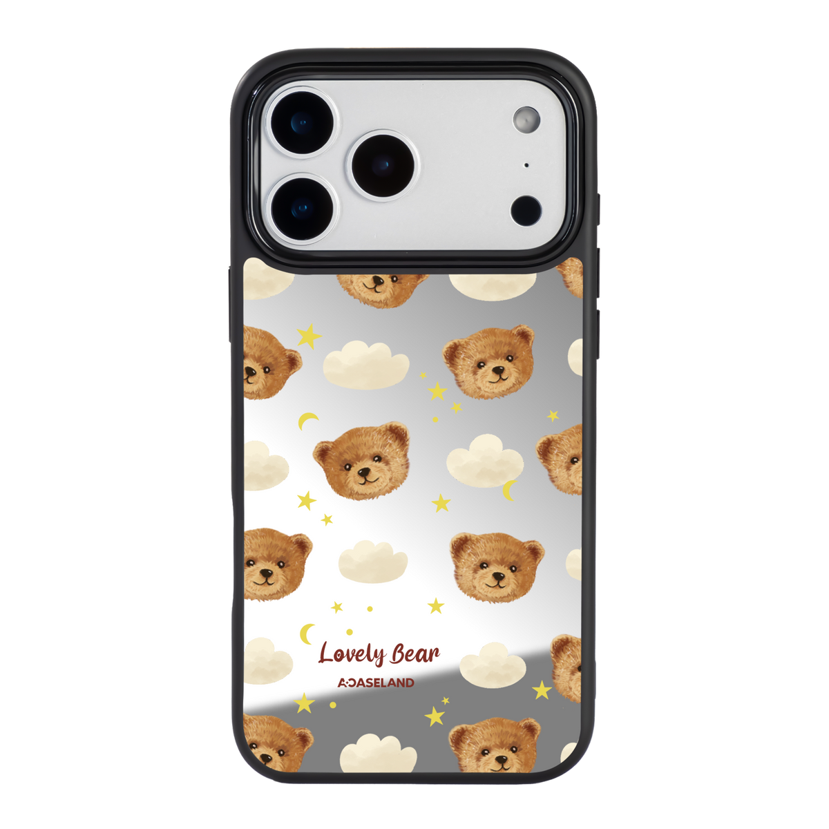 Lovely Bear 黑邊鏡面手機殼2.0｜MagSafe 兼容