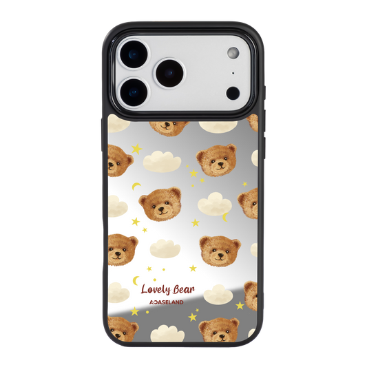 Lovely Bear 黑邊鏡面手機殼2.0｜MagSafe 兼容