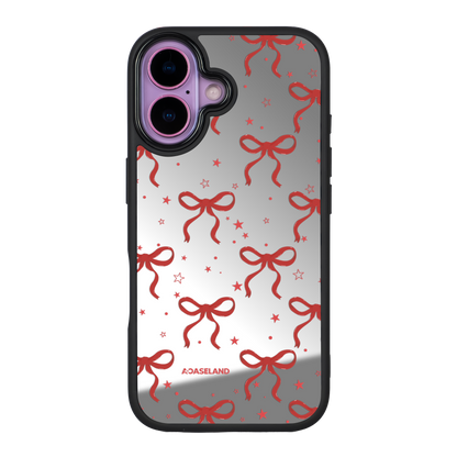 蝴蝶結 Red Ver. 黑邊鏡面手機殼2.0｜MagSafe 兼容