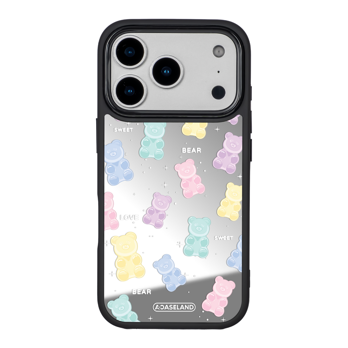 熊仔軟糖 黑邊鏡面手機殼2.0｜MagSafe 兼容