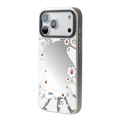 Ghost Party 銀邊鏡面手機殼｜MagSafe 兼容