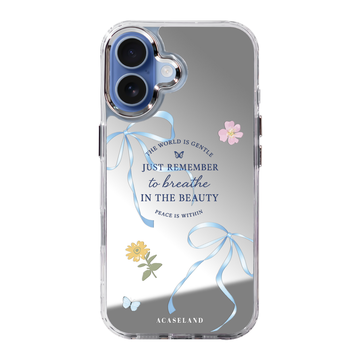 Hello Flower Blue Phone Case