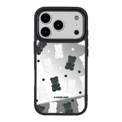 Dotty Mono Gummy Bear 黑邊鏡面手機殼2.0｜MagSafe 兼容