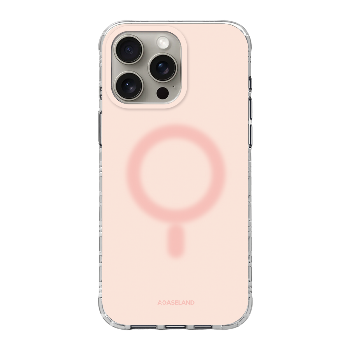 Pure+ 粉色 氣墊防摔手機護殼｜MagSafe 兼容｜客製化文字