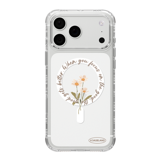 復古小花 氣墊防摔手機護殻｜MagSafe 兼容