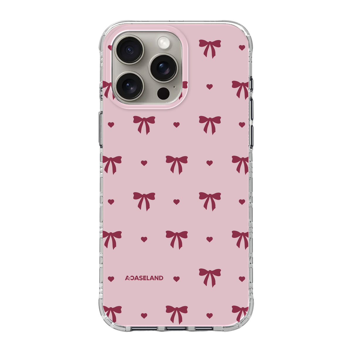 蝴蝶結【Pink Ver.】氣墊防摔手機護殻｜MagSafe 兼容