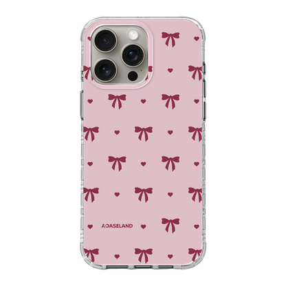 蝴蝶結【Pink Ver.】氣墊防摔手機護殻｜MagSafe 兼容
