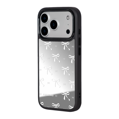 蝴蝶結 White Ver. 黑邊鏡面手機殼2.0｜MagSafe 兼容