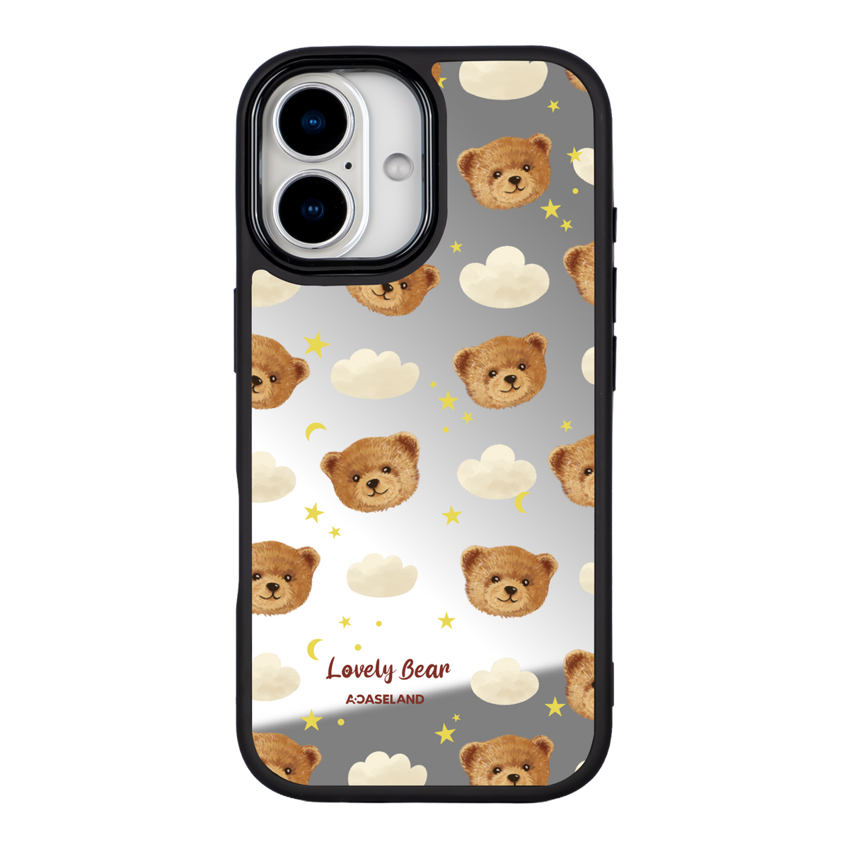 Lovely Bear 黑邊鏡面手機殼2.0｜MagSafe 兼容