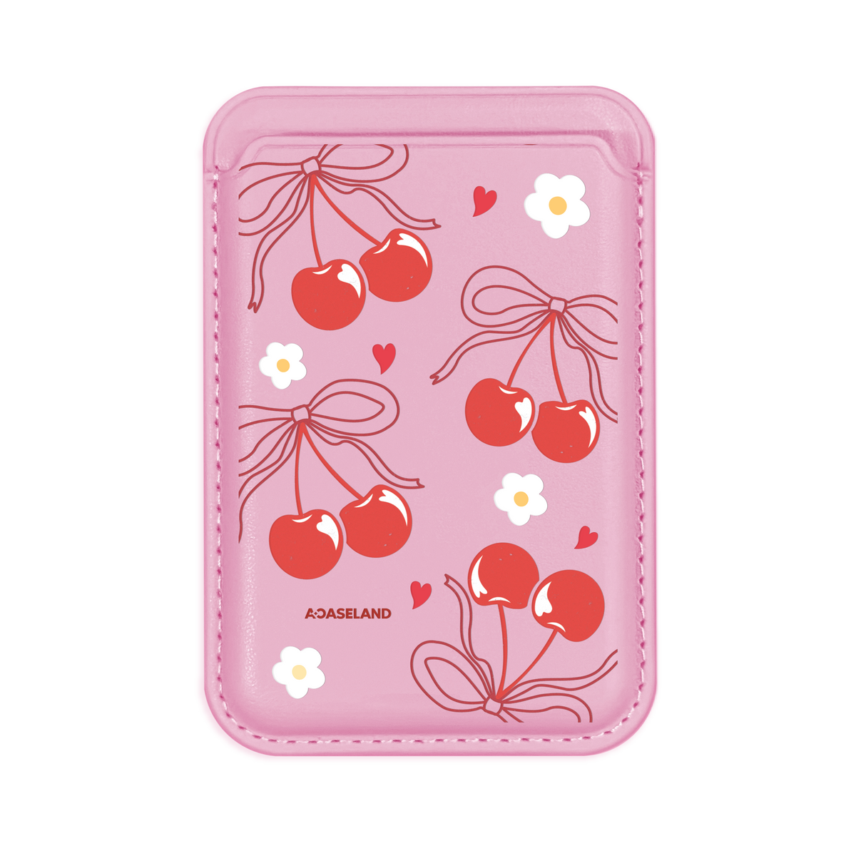 Cherry & Red Ribbon 磁吸卡套