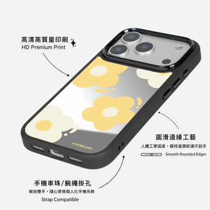 Hello! Flowers 黑邊鏡面手機殼2.0｜MagSafe 兼容
