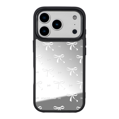蝴蝶結 White Ver. 黑邊鏡面手機殼2.0｜MagSafe 兼容