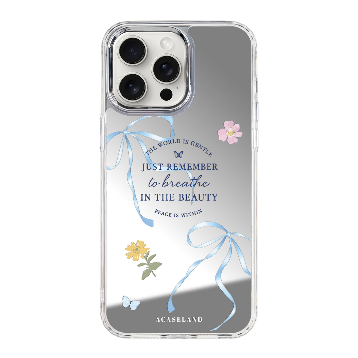 Hello Flower Blue Phone Case
