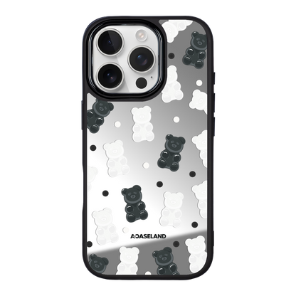 Dotty Mono Gummy Bear 黑邊鏡面手機殼2.0｜MagSafe 兼容