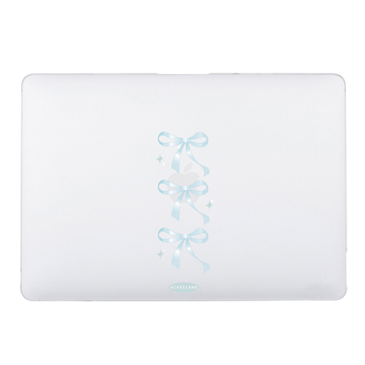 Blue Silk Ribbon Bow Ver.2 MacBook 磨砂保護殼