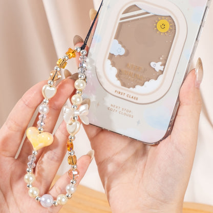 Dreamy Pearl Heart 手機串珠掛繩