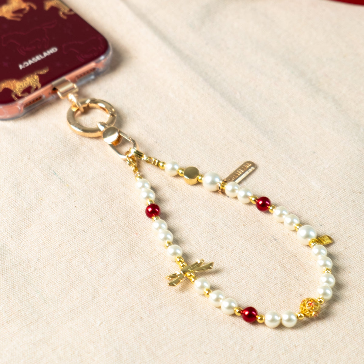 Prosperity Pearl 手機串珠掛飾