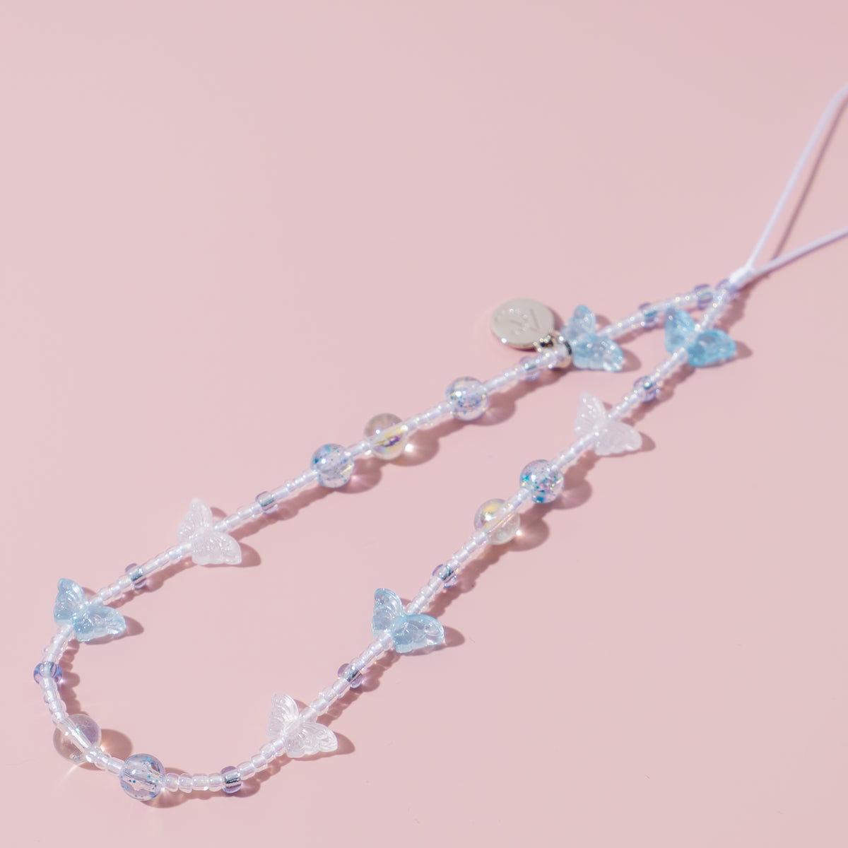 Aqua Butterfly 手機串珠掛繩