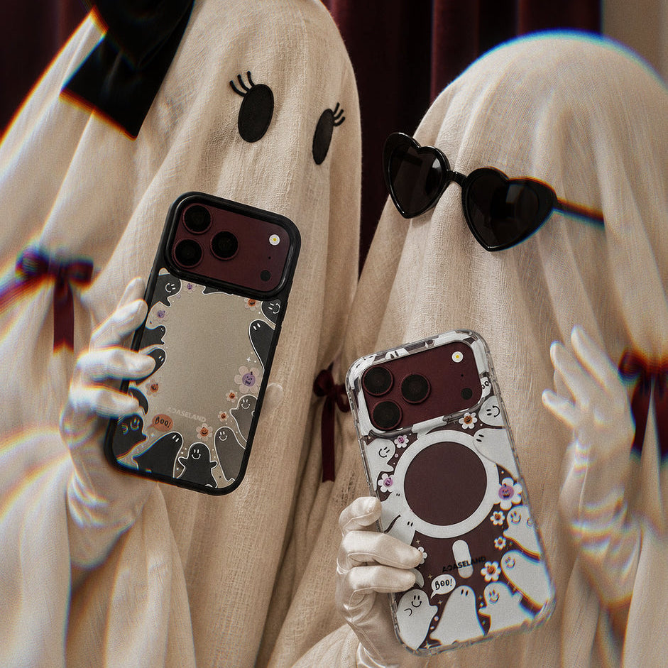 Ghost Party 黑邊鏡面手機殼2.0｜MagSafe 兼容