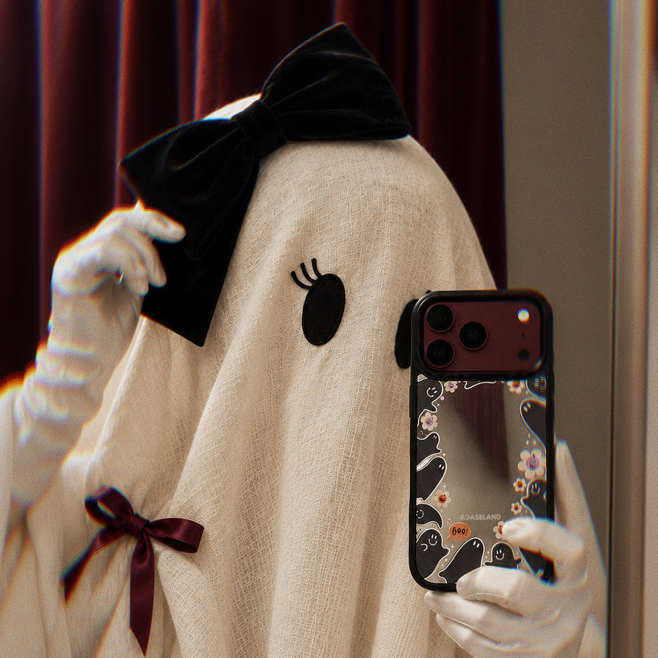 Ghost Party 黑邊鏡面手機殼2.0｜MagSafe 兼容