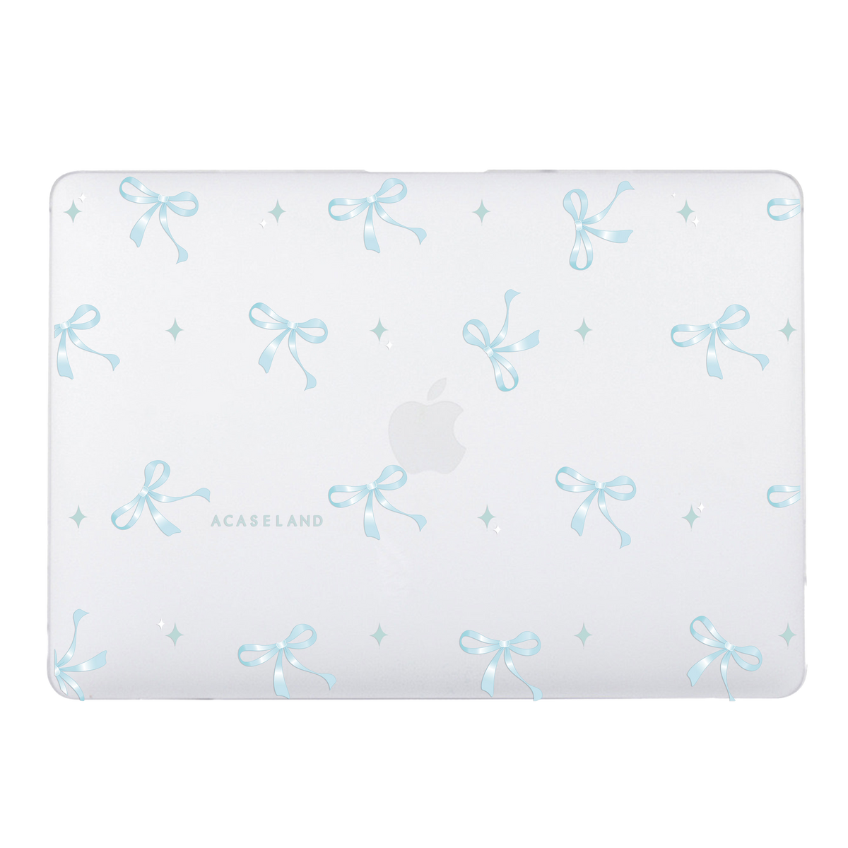 Blue Silk Ribbon Bow MacBook 磨砂保護殼