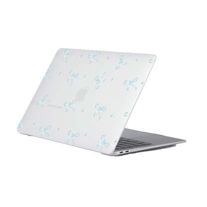 Blue Silk Ribbon Bow MacBook 磨砂保護殼