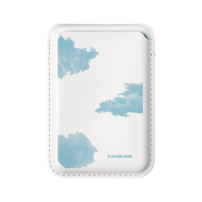 Clouds MagSafe 支架卡包｜客製化文字
