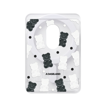 Mono Gummy Bear 半透磨砂 MagSafe 卡包｜客製化文字
