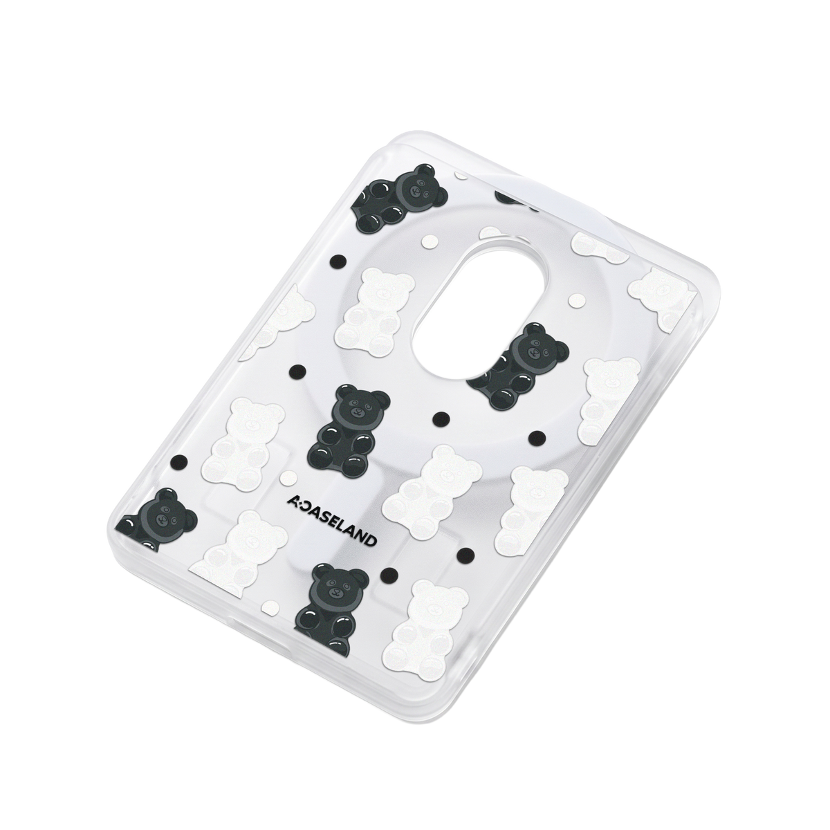 Mono Gummy Bear 半透磨砂 MagSafe 卡包｜客製化文字