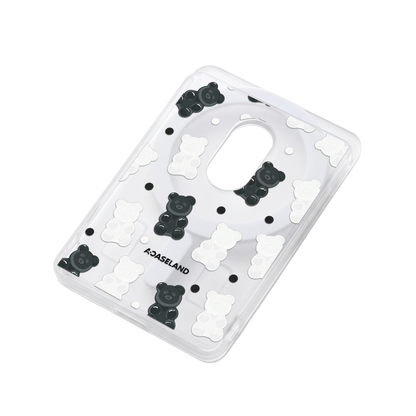 Mono Gummy Bear 半透磨砂 MagSafe 卡包｜客製化文字