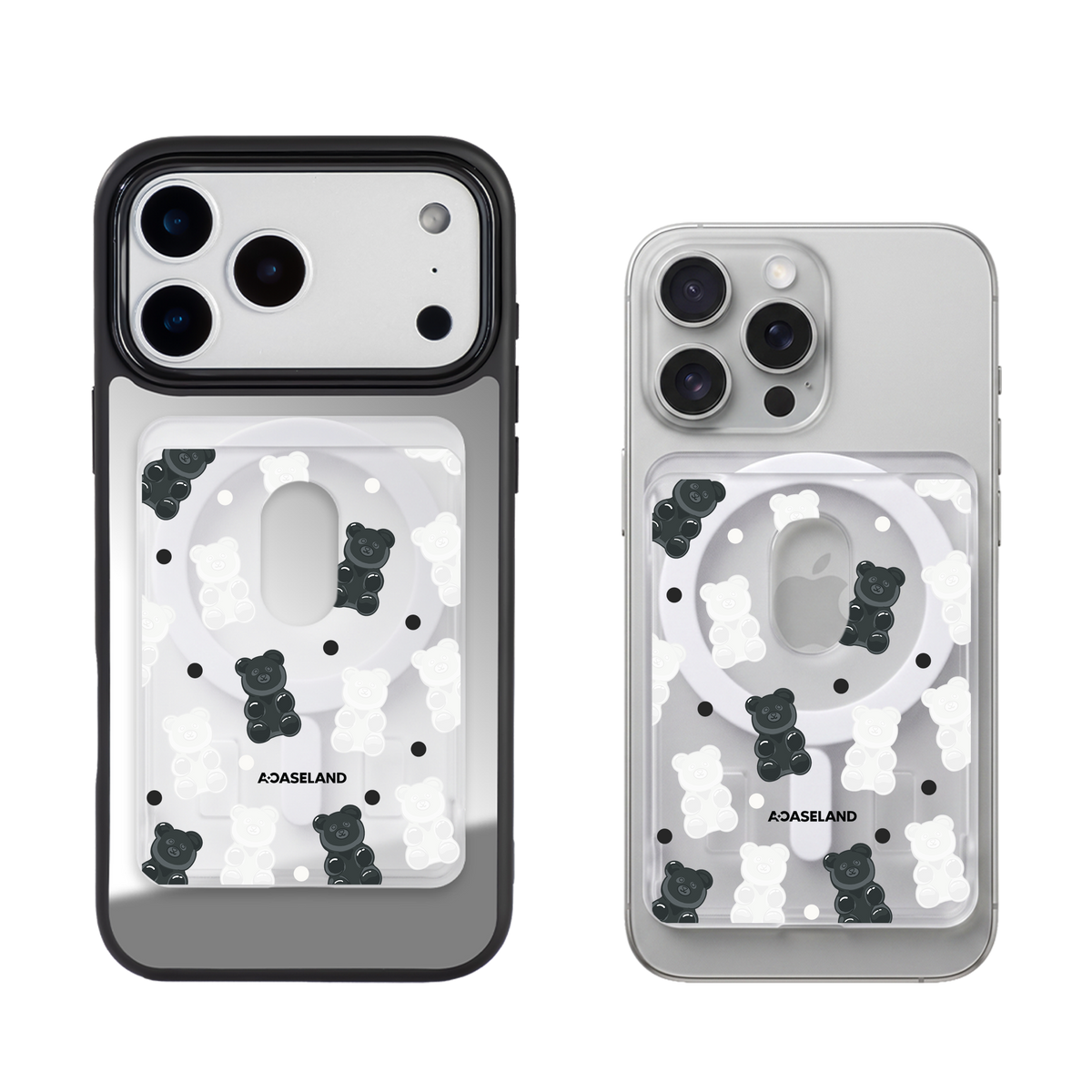 Mono Gummy Bear 半透磨砂 MagSafe 卡包｜客製化文字