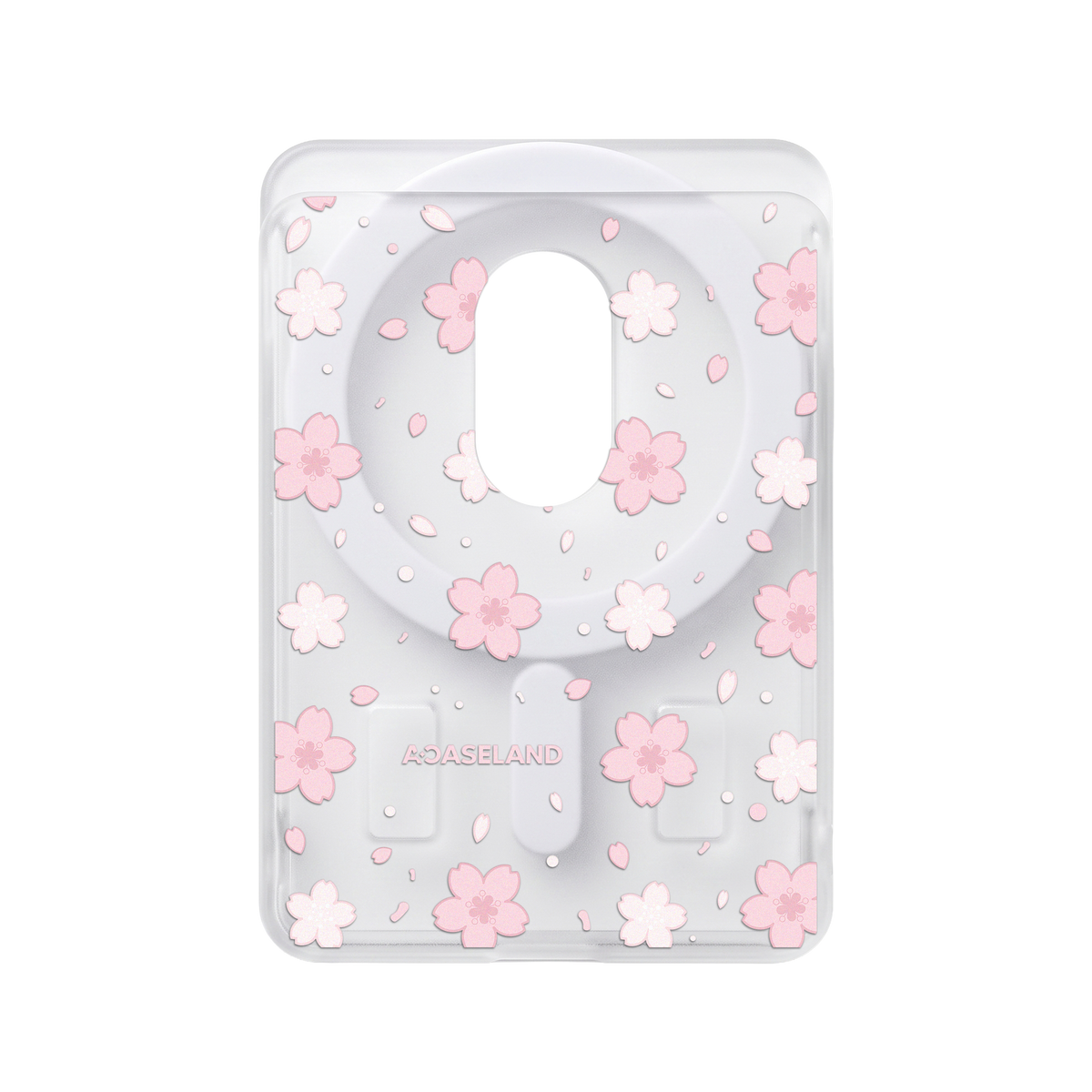Sakura Bloom 半透磨砂 MagSafe 卡包｜客製化文字
