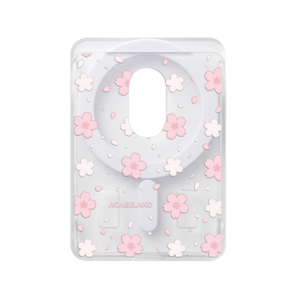 Sakura Bloom 半透磨砂 MagSafe 卡包｜客製化文字