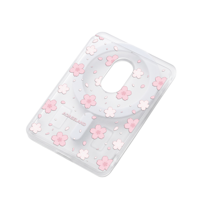 Sakura Bloom 半透磨砂 MagSafe 卡包｜客製化文字