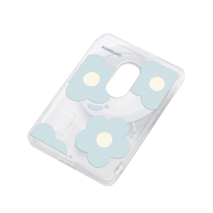 Hello! Flowers 半透磨砂 MagSafe 卡包｜客製化文字