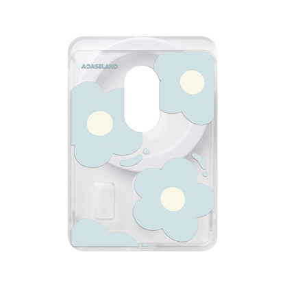 Hello! Flowers 半透磨砂 MagSafe 卡包｜客製化文字
