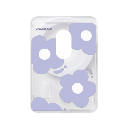Hello! Flowers 半透磨砂 MagSafe 卡包｜客製化文字
