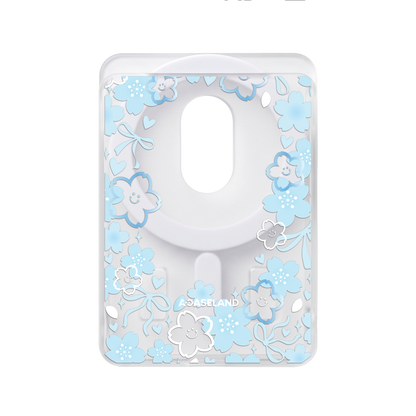 Smiling Sakura 半透磨砂 MagSafe 卡包｜客製化文字