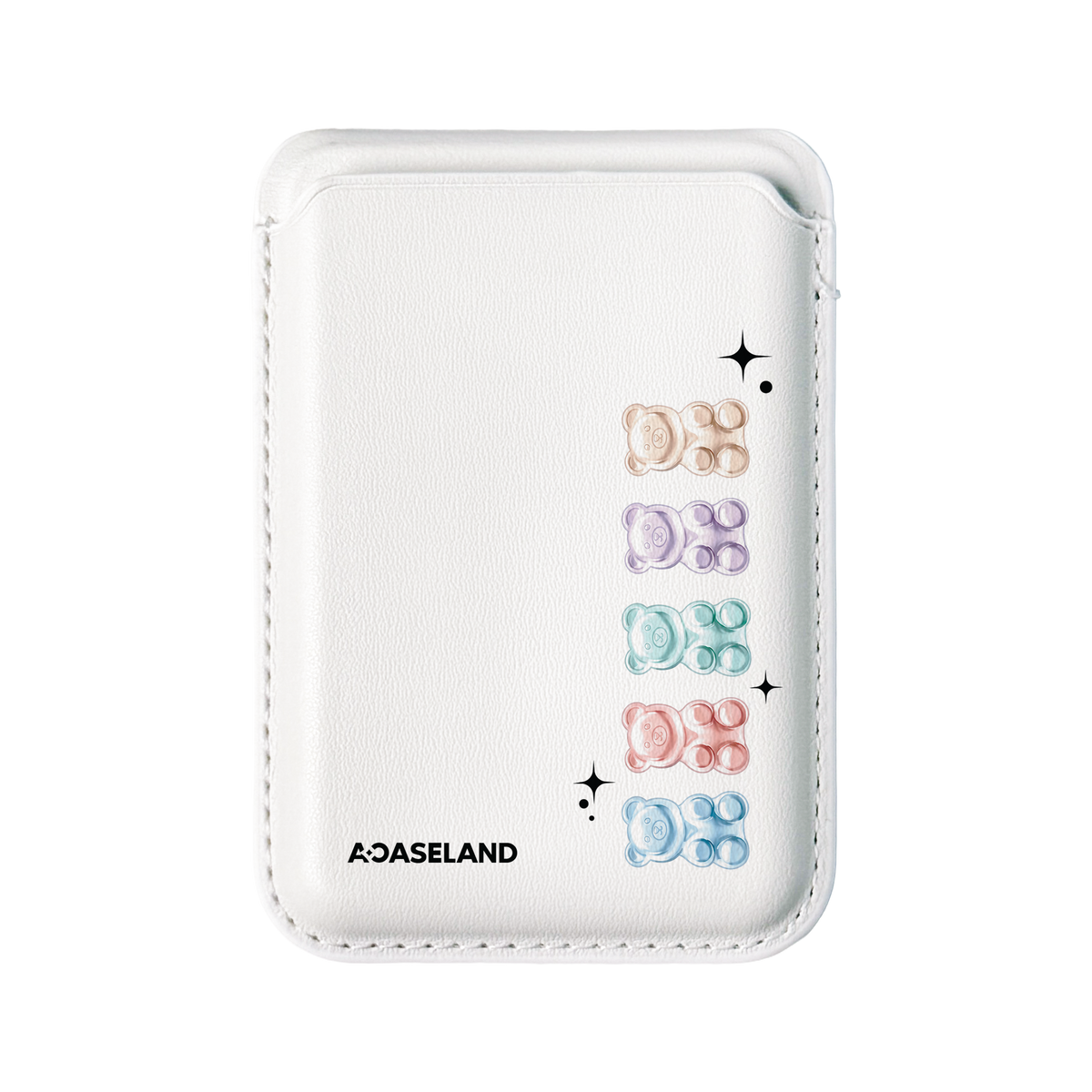 Frosty Jelly Gummy Bear 層層疊 MagSafe 支架卡包｜客製化文字